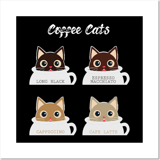 Coffee Cats Wall Art by edmproject